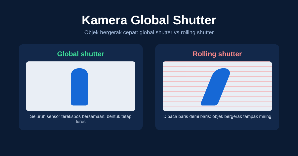 Kamera Global Shutter: Apa Itu, Beda dengan Rolling Shutter, dan Kapan Dibutuhkan